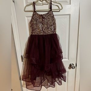 Lilt Girls Sleeveless Fit + Flare Dress